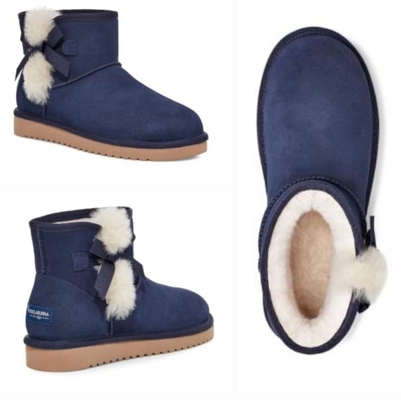 Koolaburra UGG Victoria Mini Boots Blue Suede Size US 7 - Picture 11 of 11